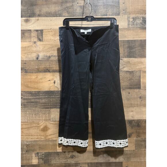 Trina Turk Black Floral Cropped Jacket with Matching Pants and Top –S6 - Picture 5 of 10